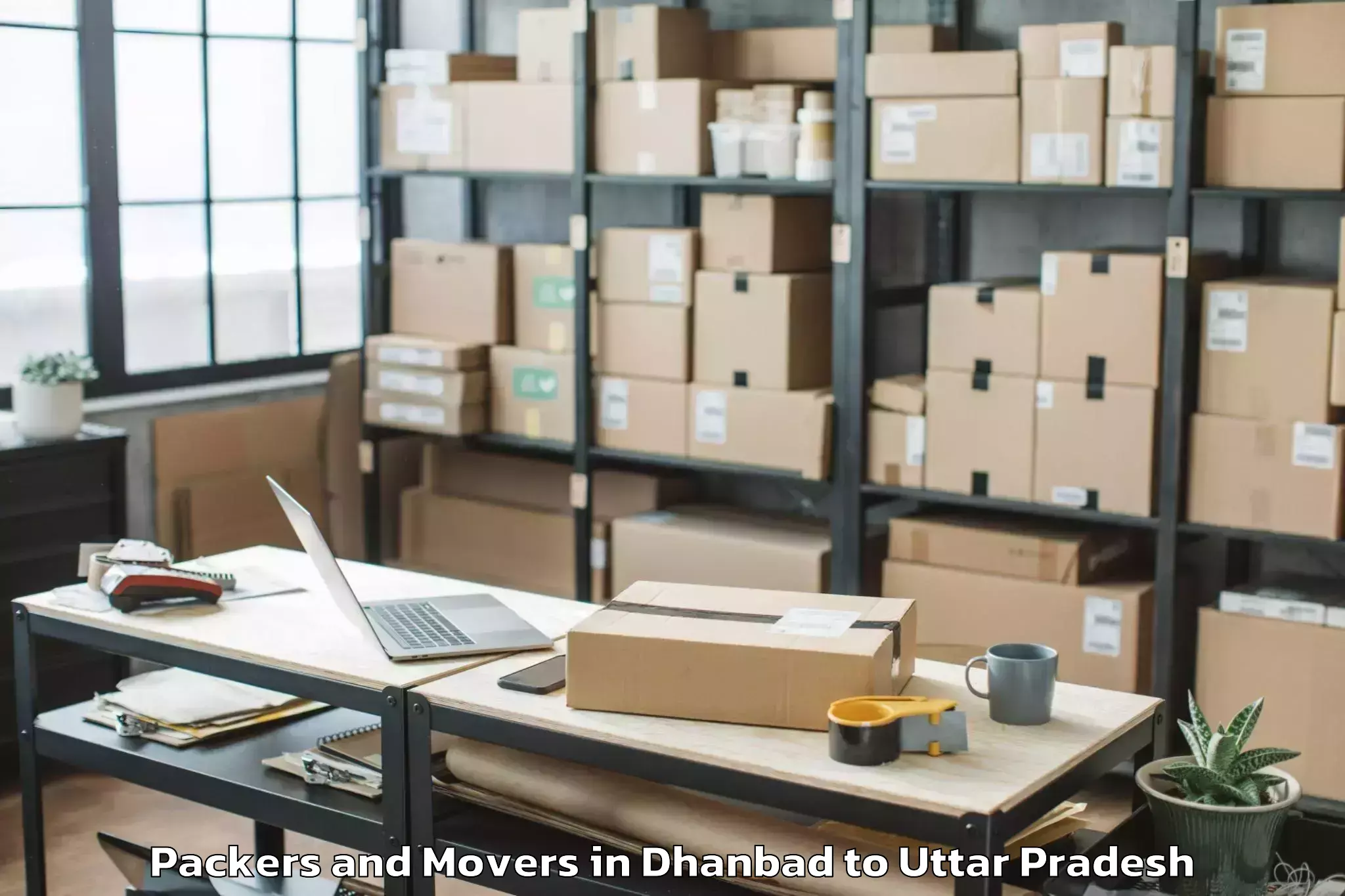 Dhanbad to Bachhraon Packers And Movers